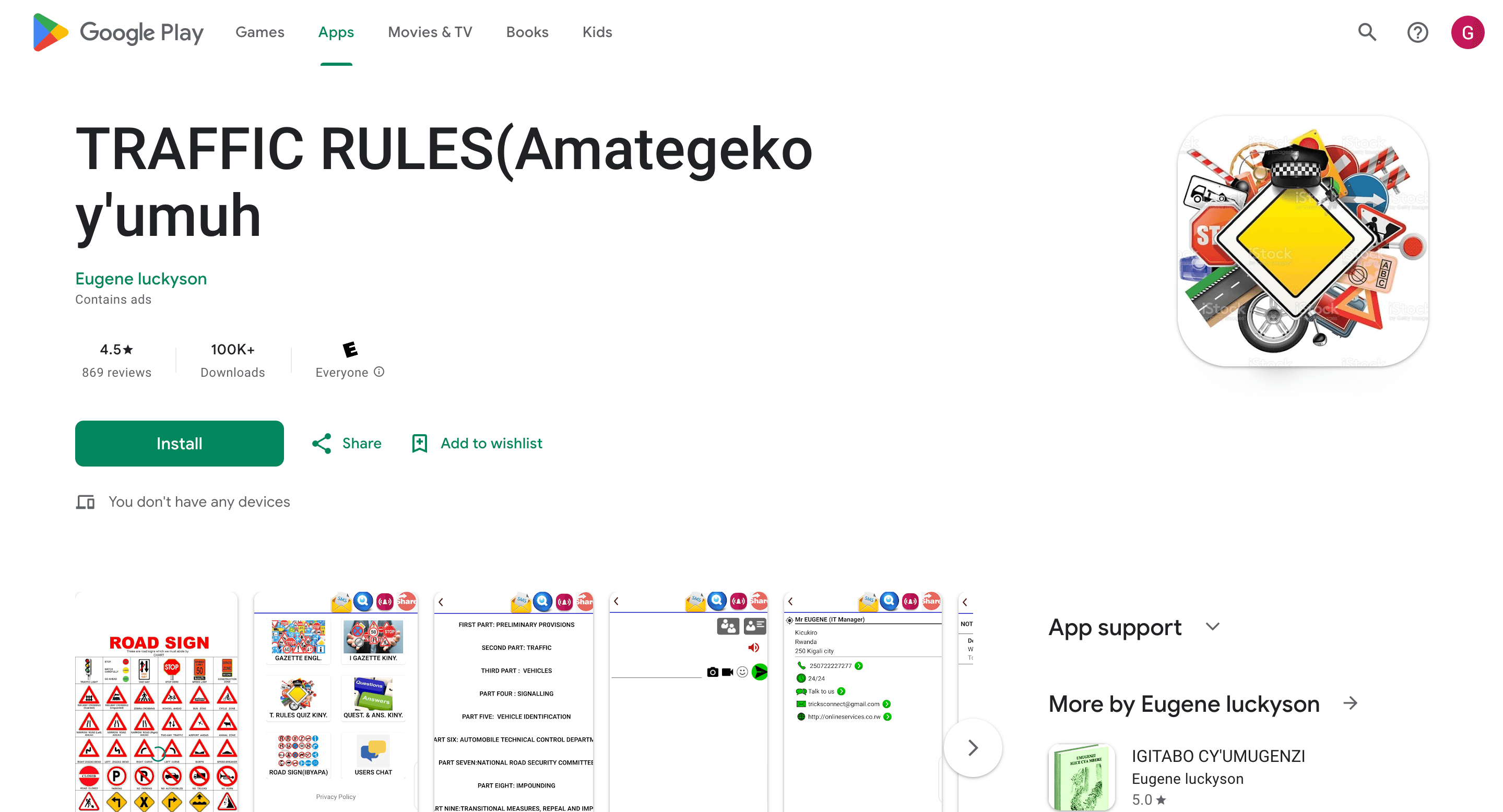 Traffic Rules App